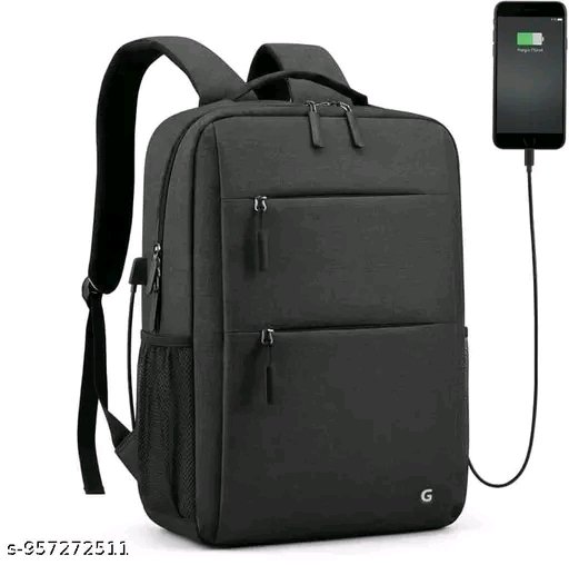Global Graphite 20L Laptop Backpack with 15.6" Laptop Compartment, USB Charging Holder, Organiser Pockets and Bottle Holder. Ideal for Office, College and Travel